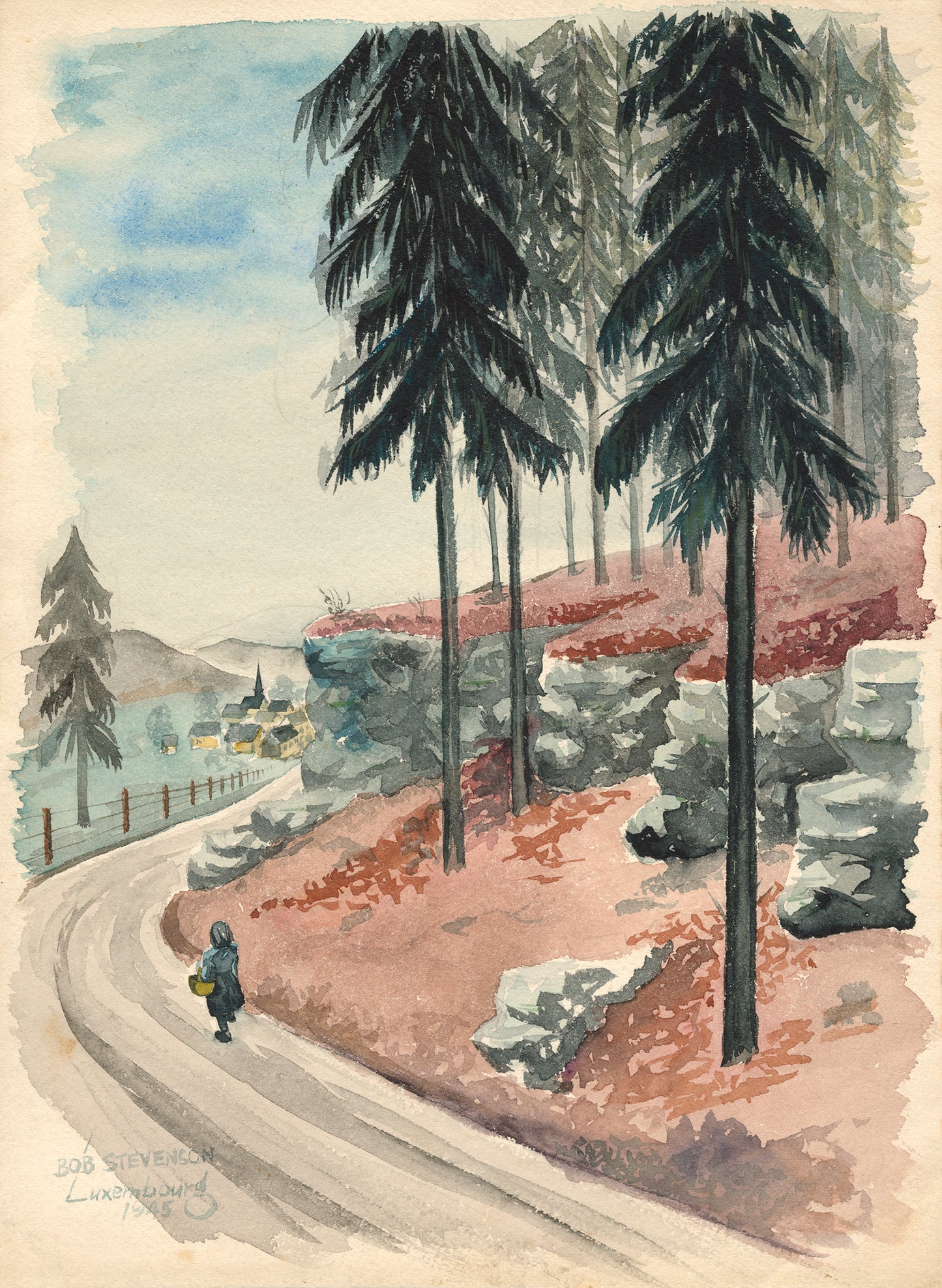 Edge of the Ardennes - Luxembourg, 1945