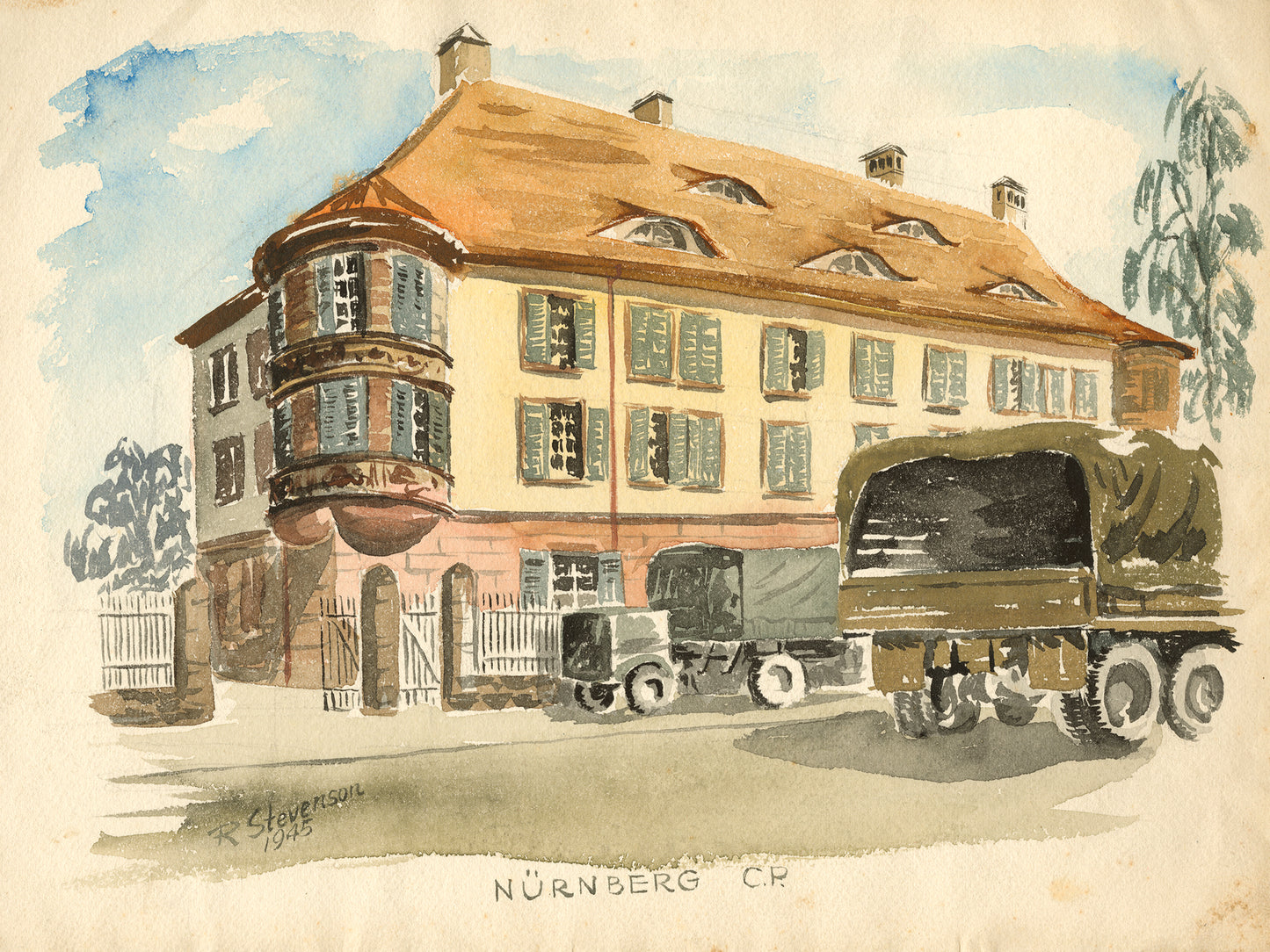 Command Post - Nürnberg, Germany, 1945