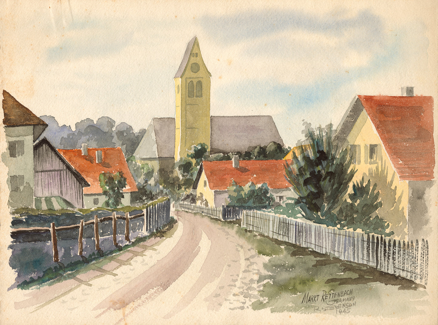 Outskirts of Town - Markt Rettenbach, Germany, 1945