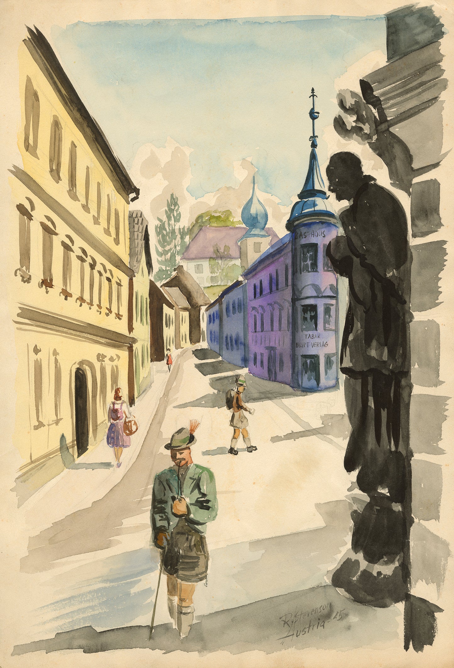 Market Square — Windischgarsten, Austria, 1945