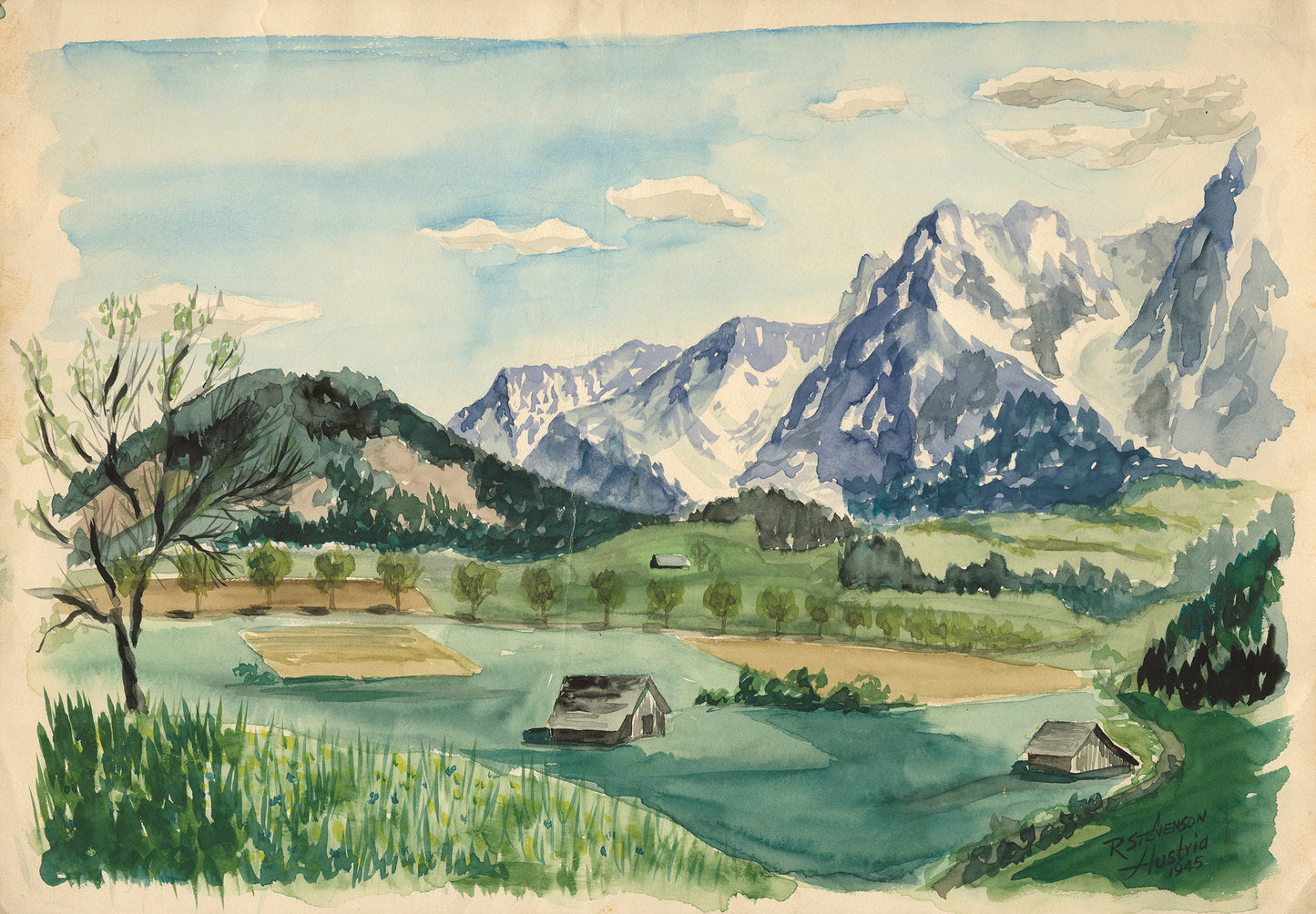 Austrian Mountains - Windischgarsten, Austria, 1945