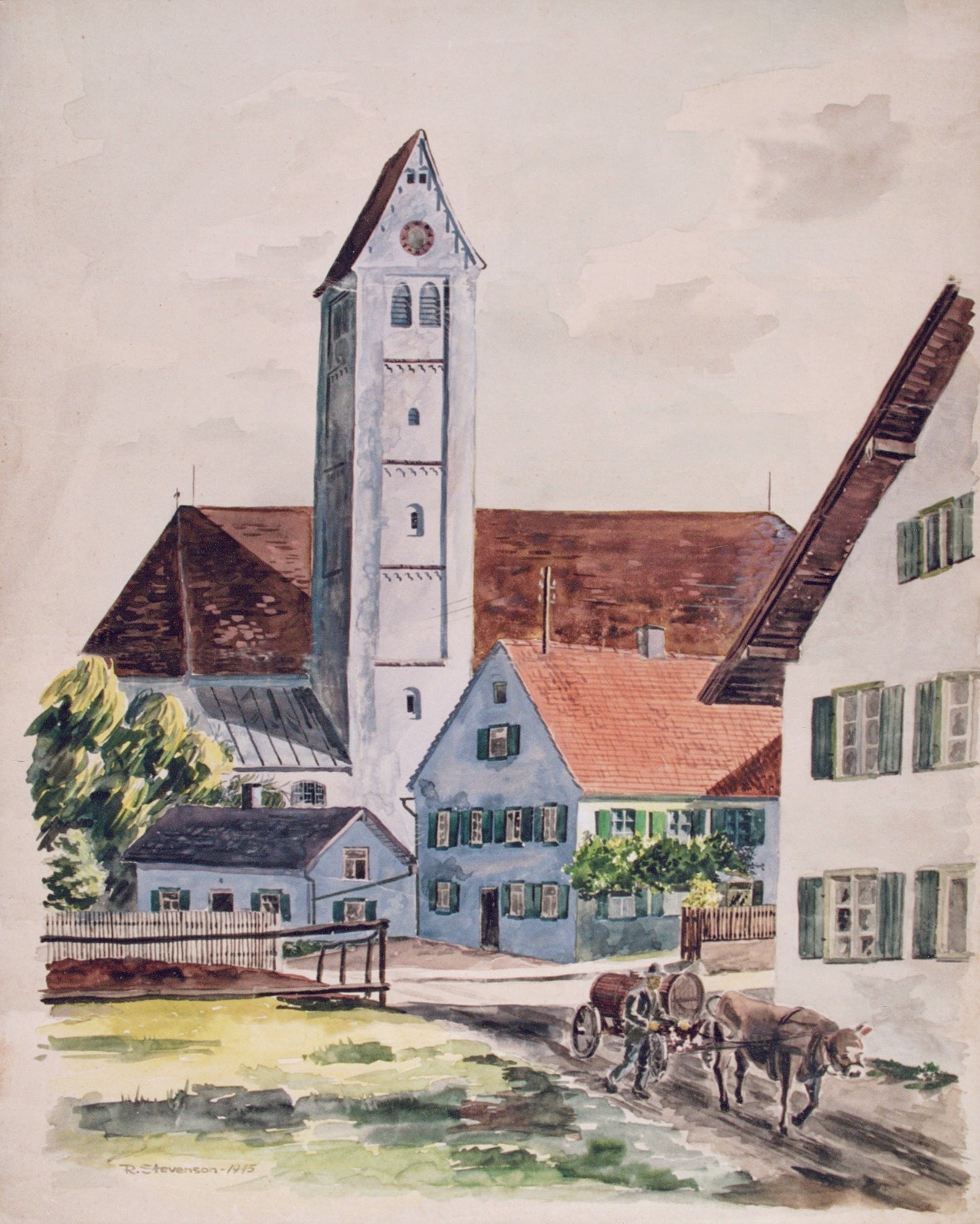 Village Road - Markt Rettenbach, Germany 1945